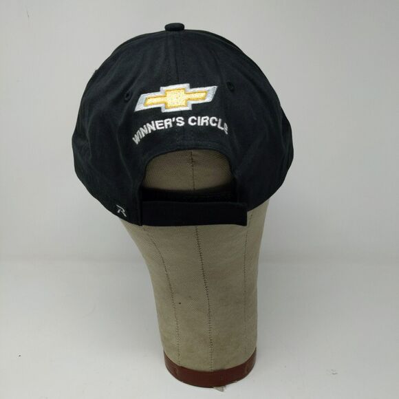 Chevrolet Strapback Hat Black Adjustable Winner's Circle Chevy Embroidered Logo - Picture 7 of 12